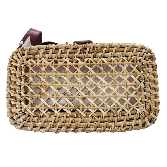 J.CREW Women's Woven Crossbody‎ Bag in Rainbow Rattan - Picture 6 of 7
